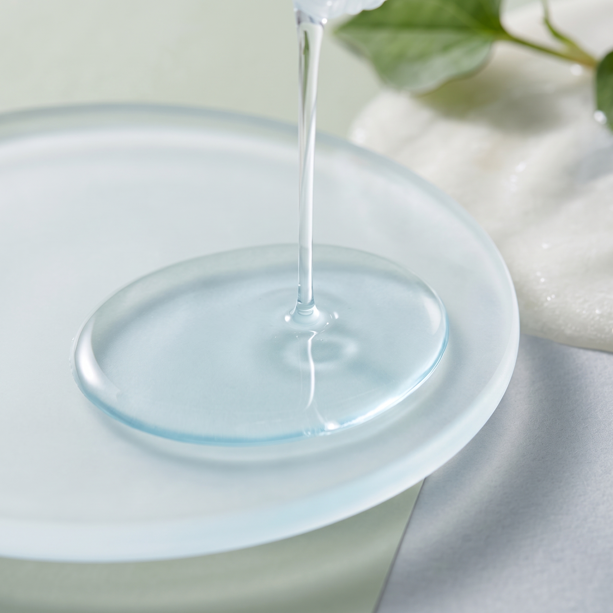 Watery texture pour