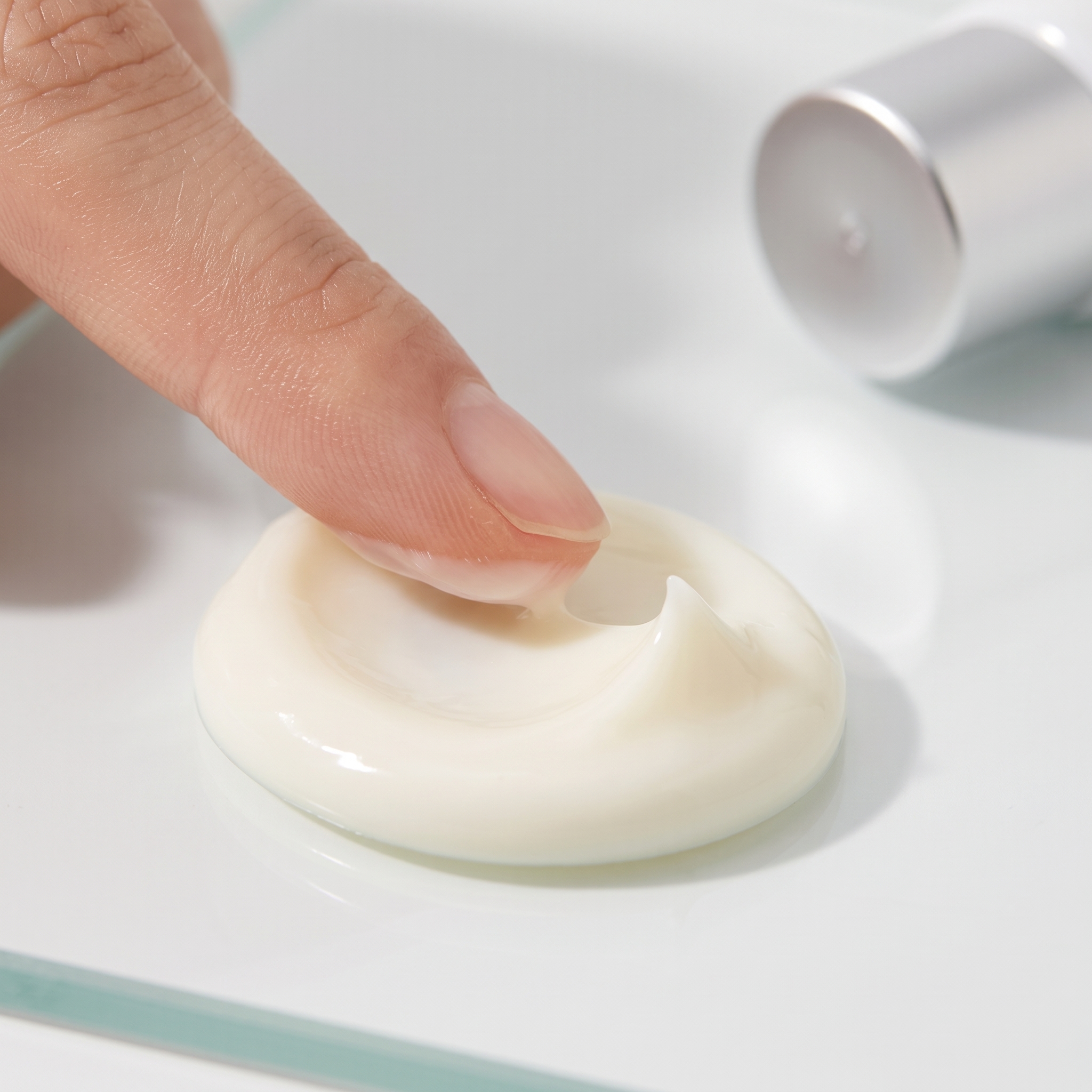 Cream texture swirl