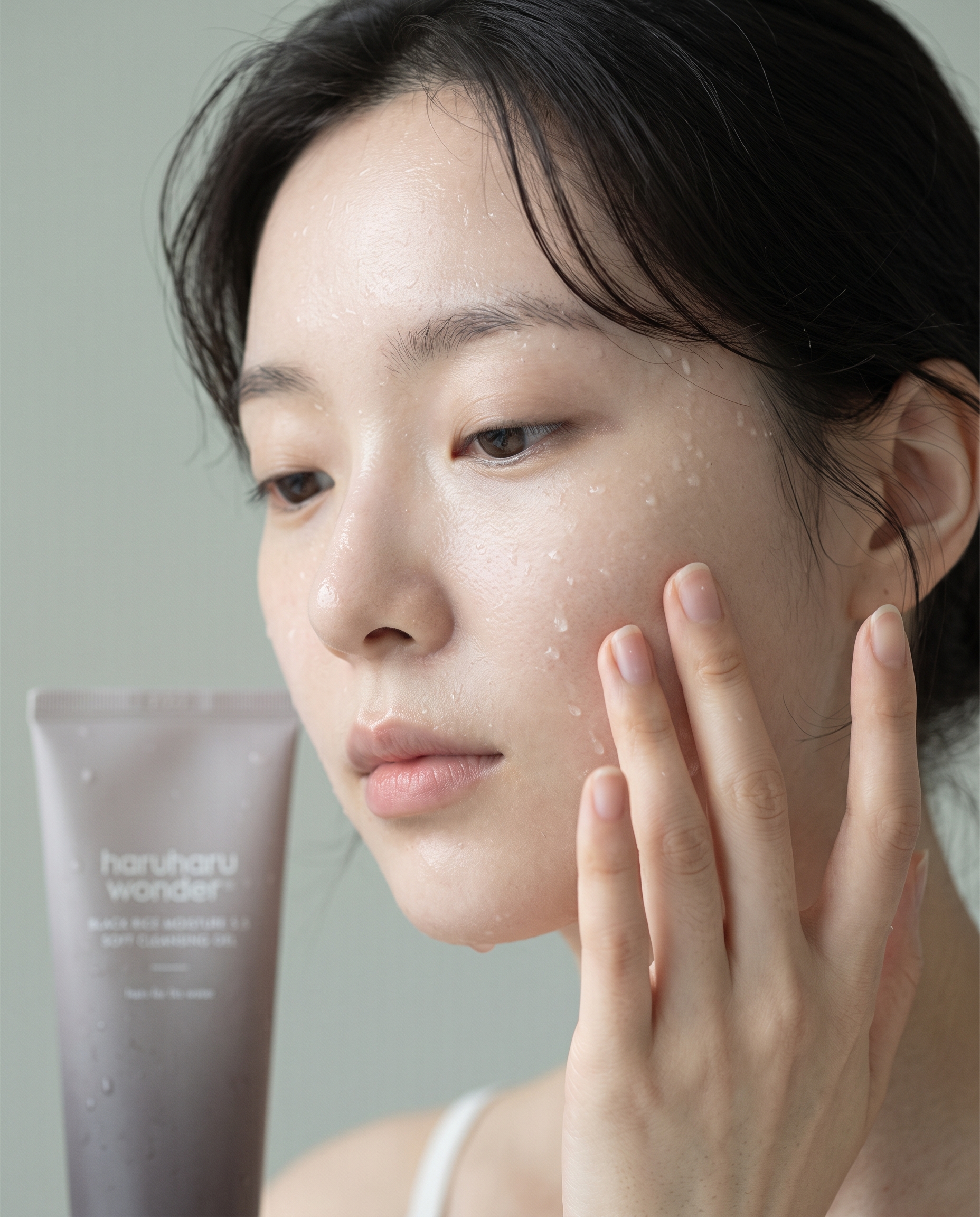 1. Wet skin