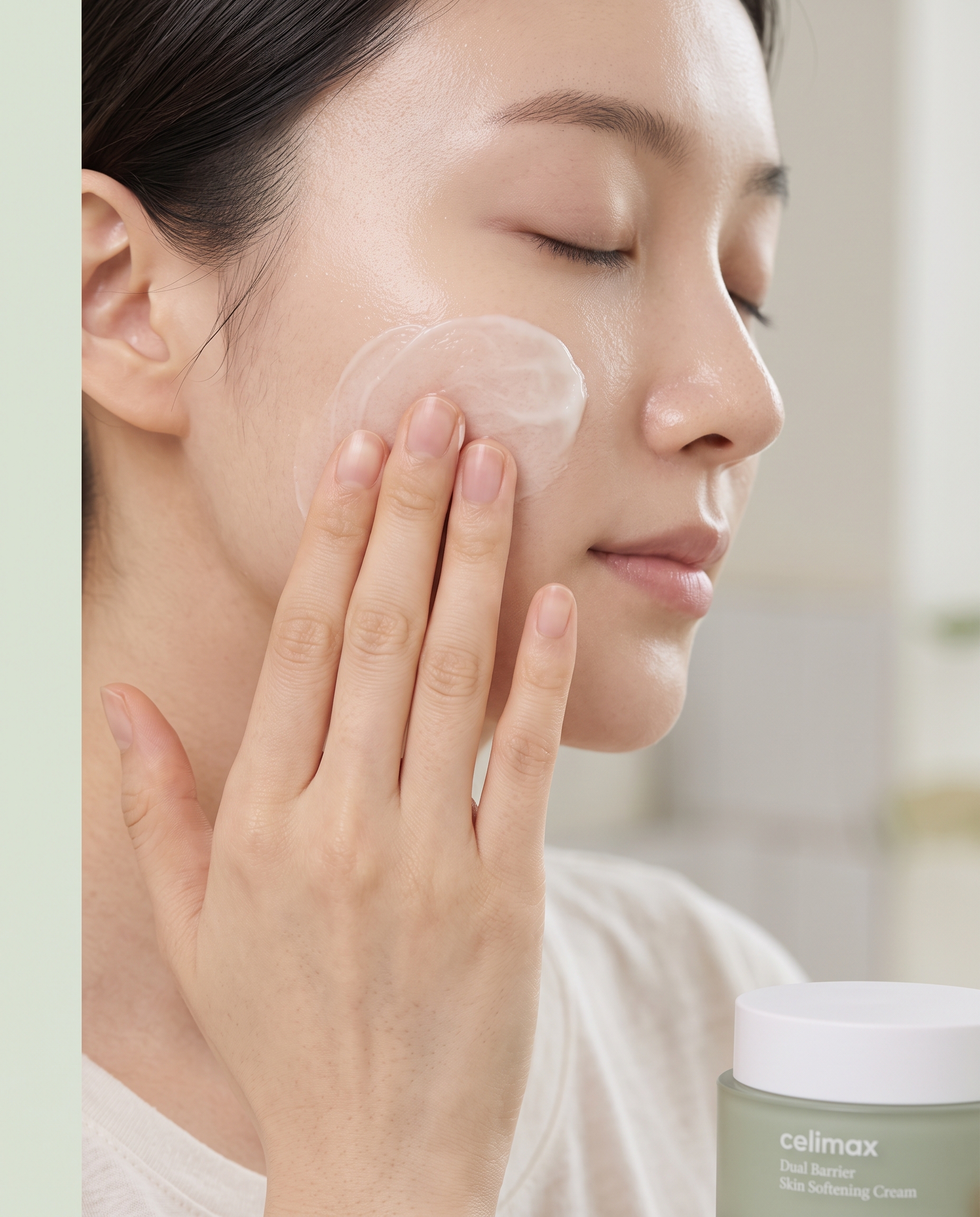 3. Smooth on face