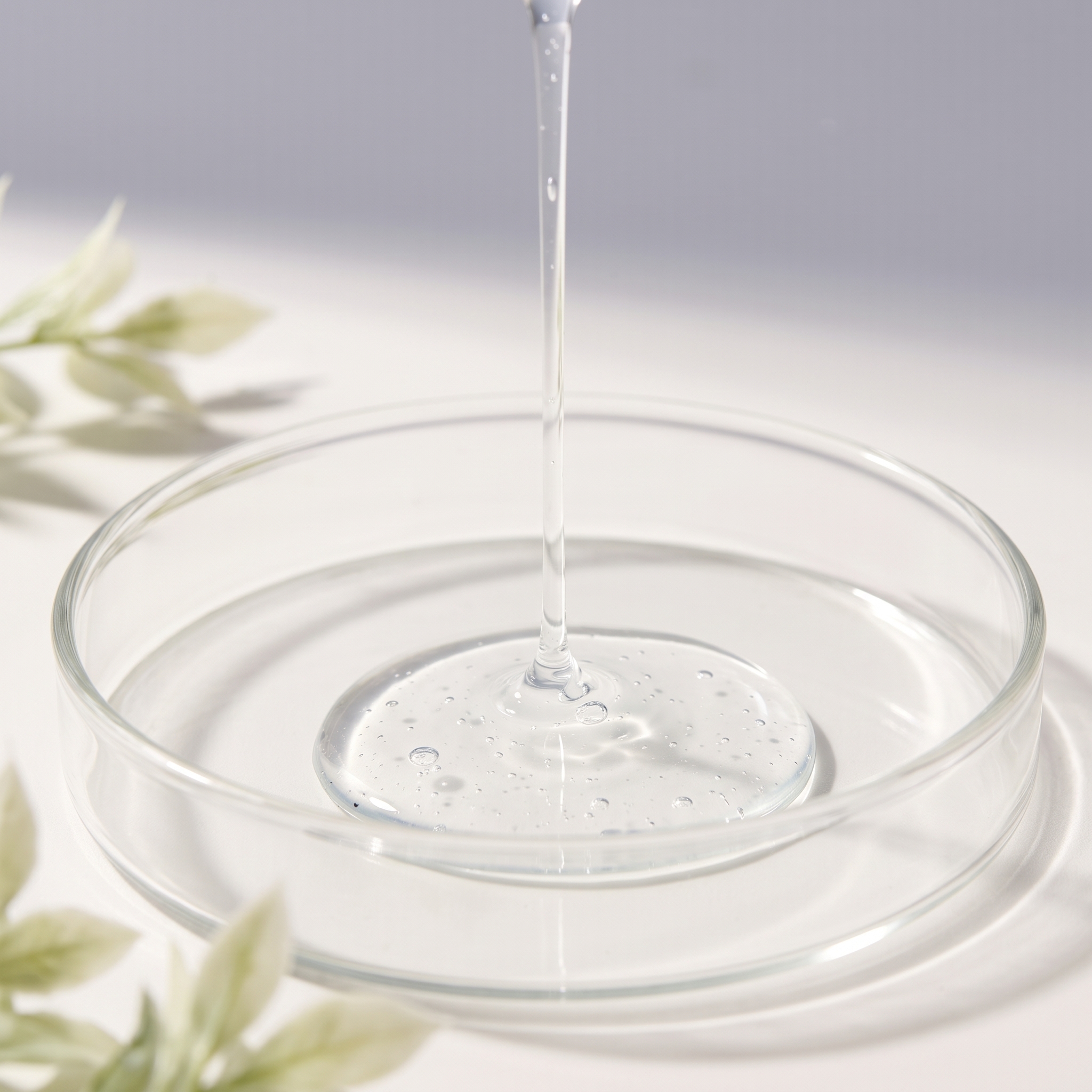 Watery texture pour