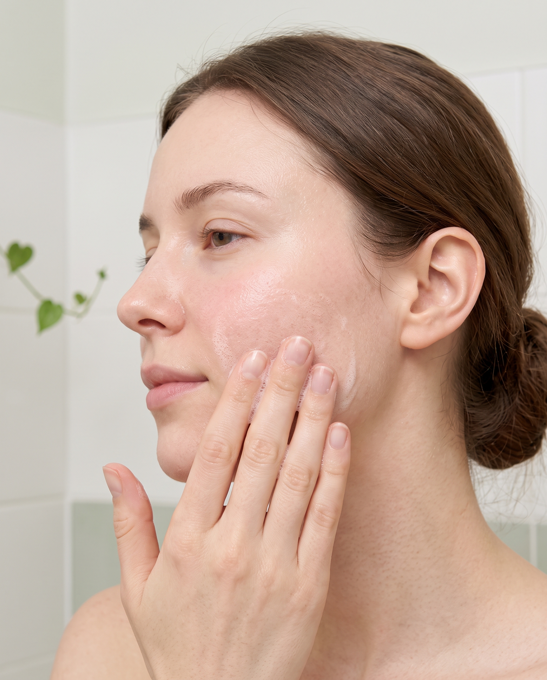 3. Massage to lather