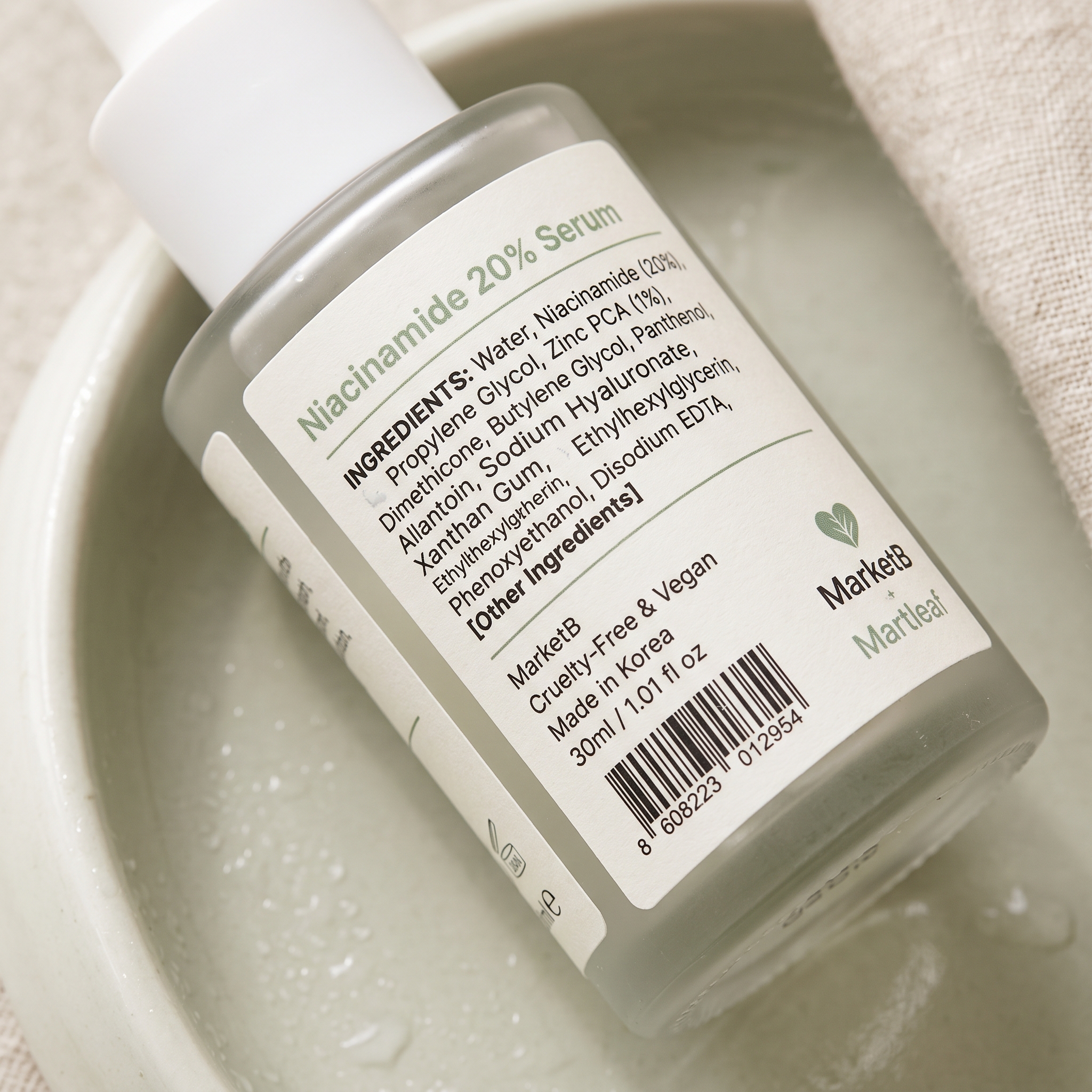 Back label / INCI
