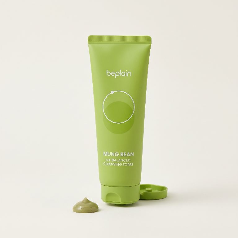 beplain Mung Bean pH-Balanced Cleansing Foam 160ml — Korea pre-order photo 3