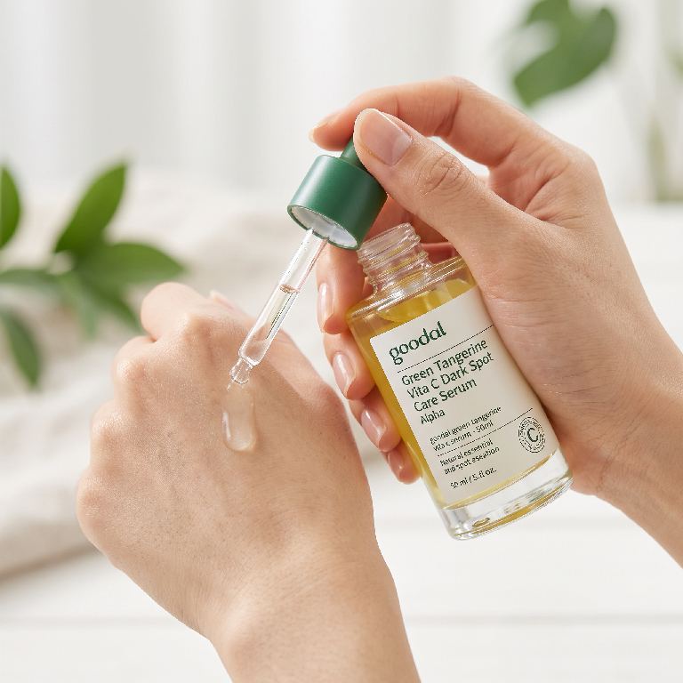 Goodal Green Tangerine Vita C Dark Spot Care Serum Alpha 50 ml set (+35 ml) — Korea pre-order photo 3
