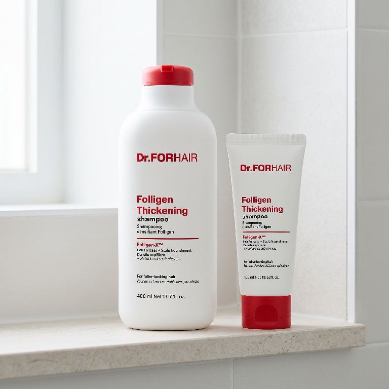Dr.FORHAIR Folligen Thickening Shampoo 400 ml + 100 ml — Korea pre-order photo 2