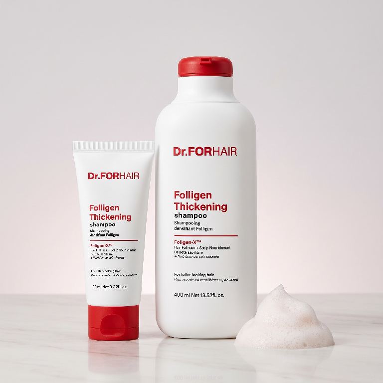 Dr.FORHAIR Folligen Thickening Shampoo 400 ml + 100 ml — Korea pre-order photo 3