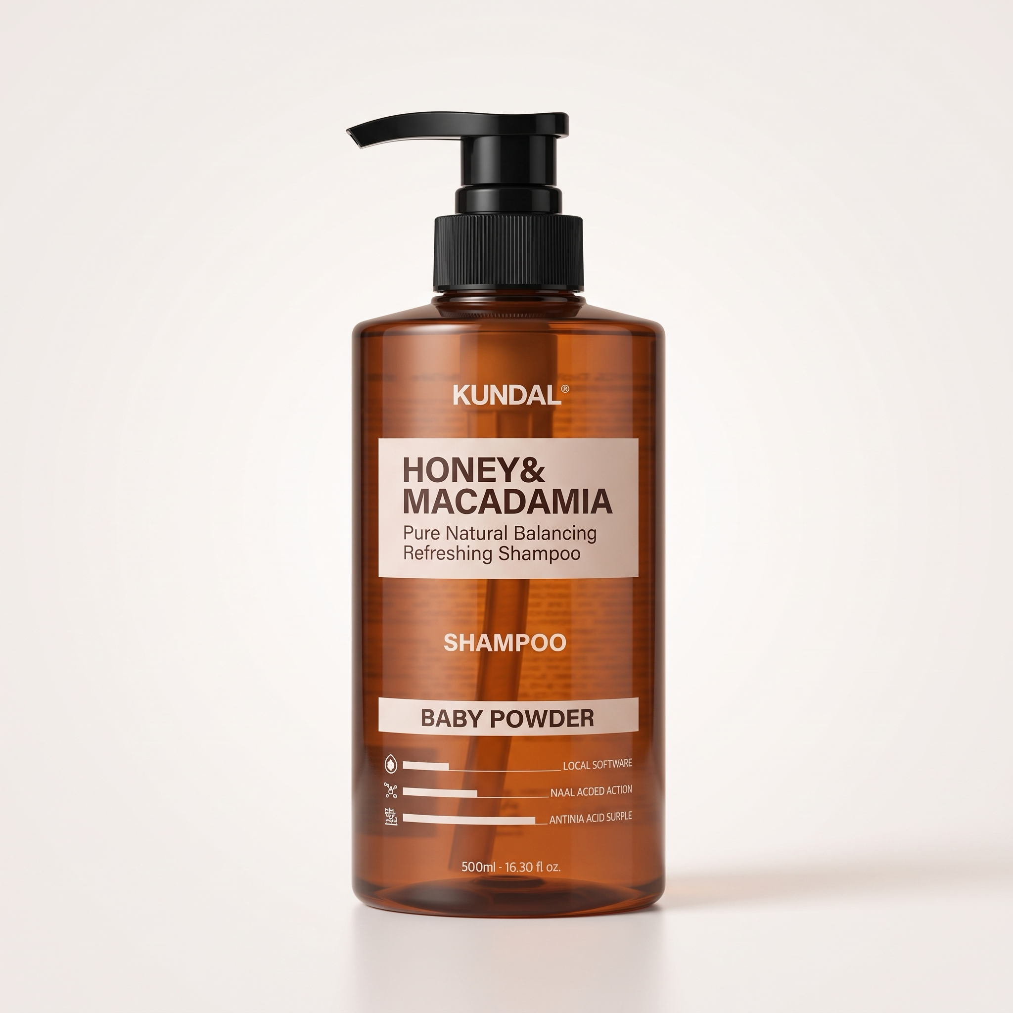 KUNDAL Honey & Macadamia Nature Shampoo 500 ml Baby Powder — Korea pre-order photo