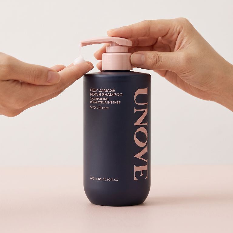UNOVE Deep Damage Repair Shampoo 500 ml Rosy Aura — Korea pre-order photo 3