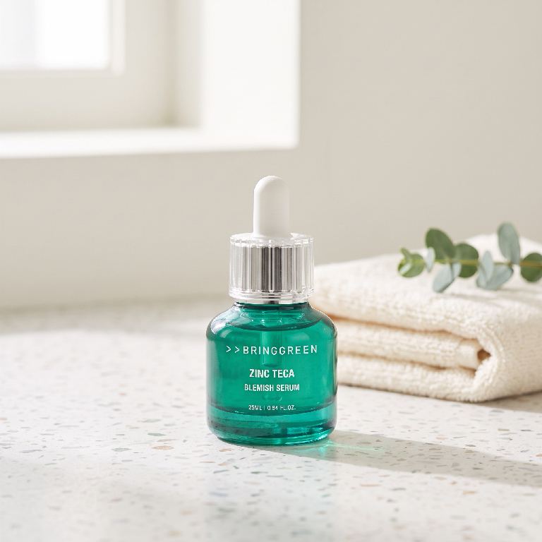 BRINGGREEN Zinc Teca Trouble Serum 25 ml + 25 ml refill — Korea pre-order photo 3
