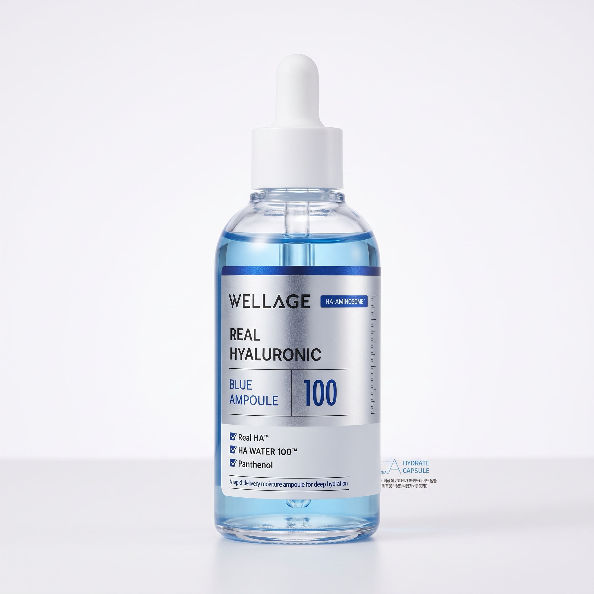 WELLAGE Real Hyaluronic Blue 100 Ampoule 100 ml set (+ One Day Kit) — Korea pre-order photo