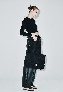 JEDREFEB5 Croiffle Shoulder Bag Black — Korea pre-order photo