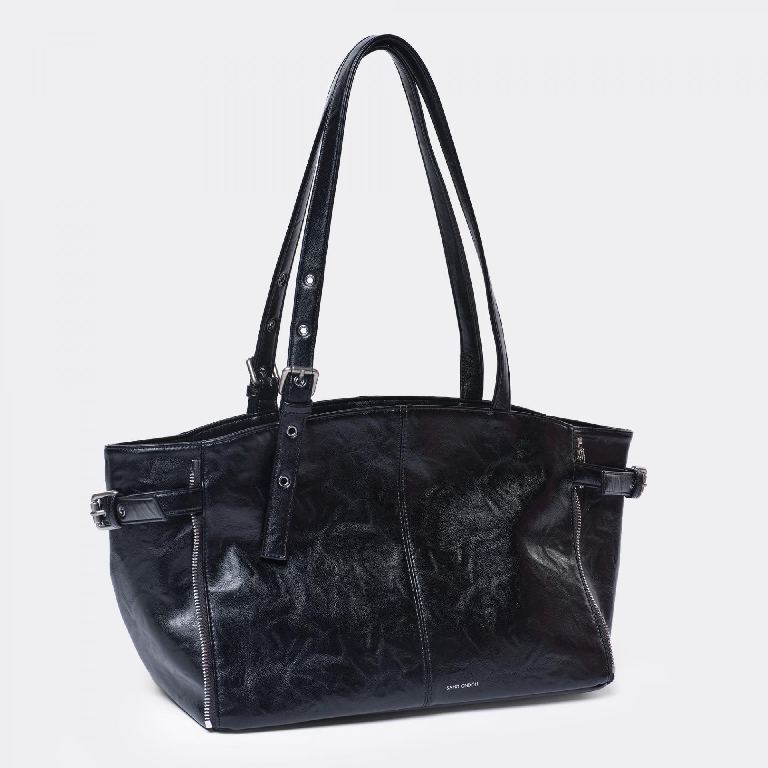SAMO ONDOH Zipper Shopper Bag M Baked Black — Korea pre-order photo 4