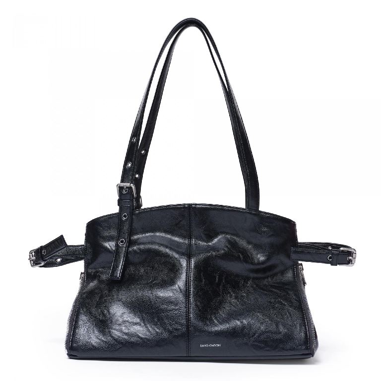 SAMO ONDOH Zipper Shopper Bag M Baked Black — Korea pre-order photo 3